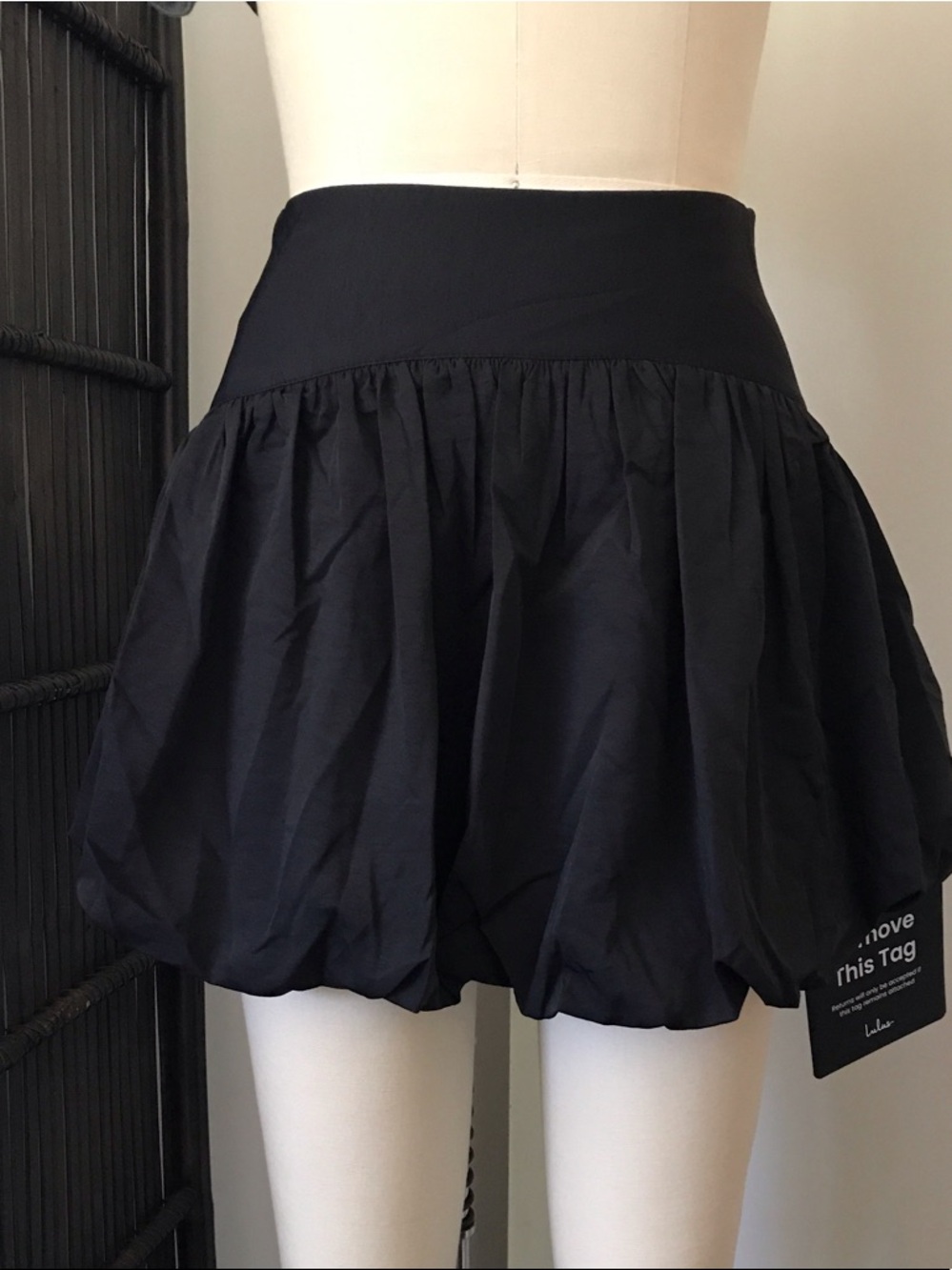 Lulu's Black Mini Bubble Skort